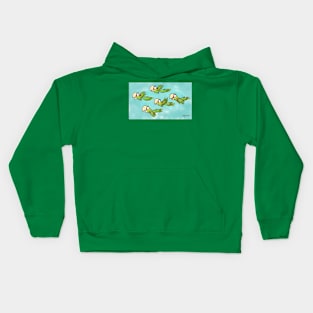 Fun Flyers! (Double Yellow-Headed Parrot Pandemonium) Kids Hoodie